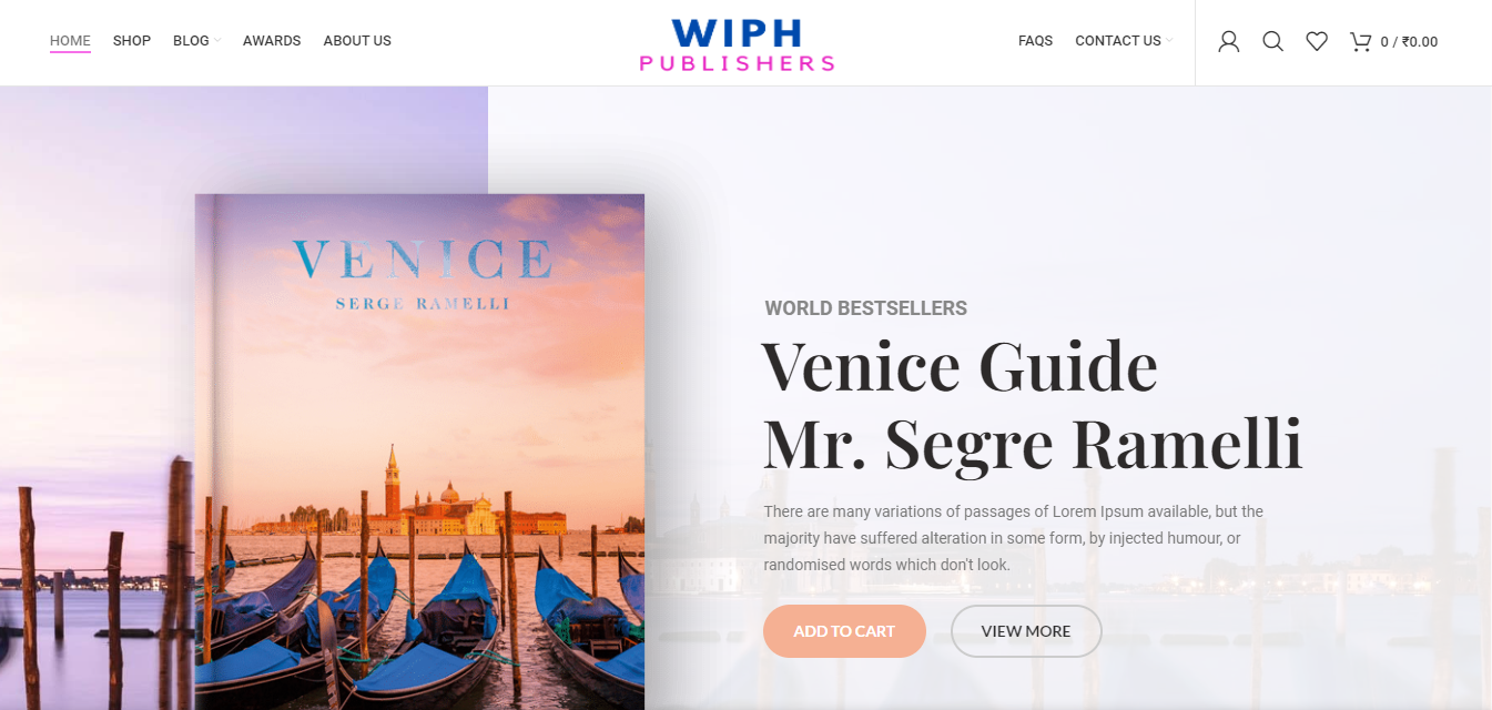 Wiph Publishers Web Application
